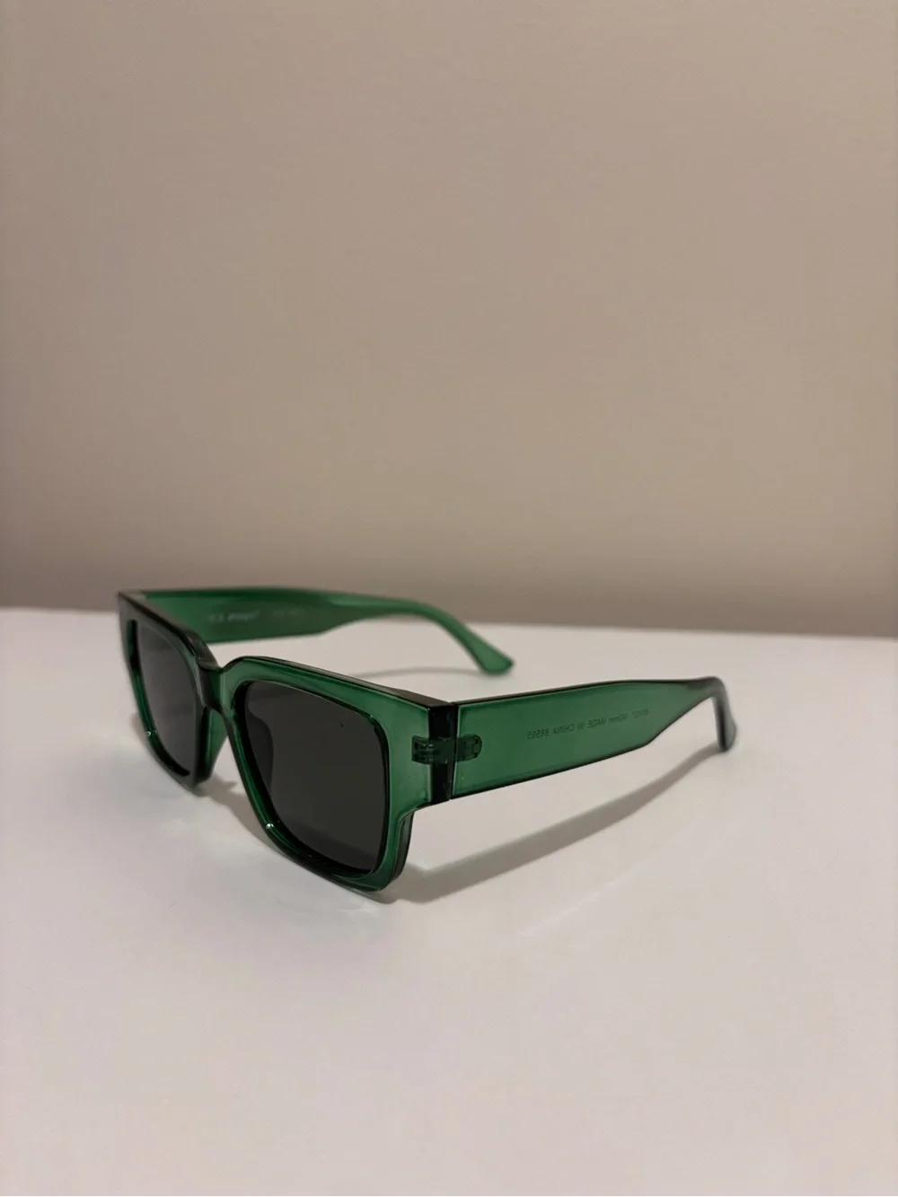A.J. Morgan Emerald Green Square Sunglasses